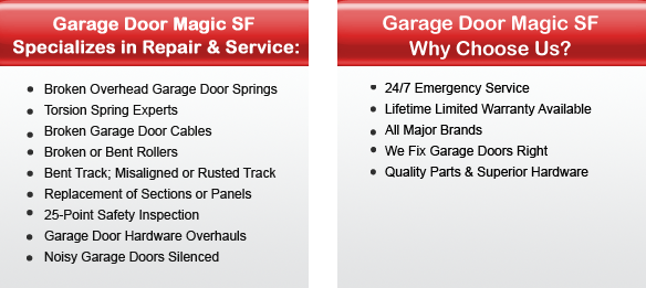 Garage Door Repair San Bruno Offers